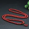 [Cadena de Suministro] Pulsera de 108 Cuentas de Buda de Cinabrio Natural al por Mayor Pulsera Multianillo de Arena Dorada Morada para Niñas