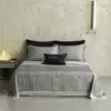 Colcha de Verano Suave y Lisa Estilo Americano Moderno de Lyocell Tencel Lenzing, Lavable a Máquina, Adecuada para Dormir Desnudo, Colcha con Efecto Frío para Aire Acondicionado, Juego de Cuatro Piezas