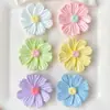 Macaron Creme Pequena Margarida Acessórios de Resina Clipes de Cabelo Coloridos com Margaridas Capas de Celular Caixa Organizadora de Papelaria Materiais