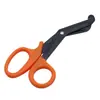 Tijeras de Gasa de 15 cm Portátiles Tijeras para Vendajes EMT Tijeras de Lona de Acero Inoxidable para Exteriores Tijeras de Gas