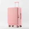 Maleta de Apertura Lateral de 28 Pulgadas para Mujer, Maleta de Carrito Multifuncional Ampliable de 20 Pulgadas, Maleta de Cabina con Candado de Combinación de 24 Pulgadas para Hombre