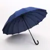 Guarda-chuva Automático Longo com 24 Varetas para Negócios com Impressão de Logo Personalizado, Guarda-chuva Dupla Face para Sol e Chuva, Atacado