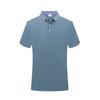 Verão fino negócios pessoal negócios desgaste roupas de trabalho camisa polo manga curta lapela camiseta trabalho top impressão personalizada