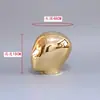 Cabezas de Maniquí Electroplateadas para Hombres, Mujeres y Niños, Maniquíes de Cabeza Dorados y Plateados para Escaparates de Tiendas de Ropa, Cabezas de Maniquí para Sombreros, Soportes para Pelucas