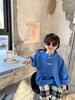 Sudadera con capucha de estilo nuevo para primavera y otoño de 2026 para niños, Sudadera fina de manga larga con retazos estilo coreano, Ropa casual japonesa para niños