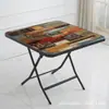 Mesa redonda plegable mesa cuadrada pequeña mesa pequeña apartamento pequeño habitación de alquiler mesa plegable para el hogar uso de habitación de alquiler mesa de comedor plegable