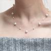 Collar de Perlas Swarovski Cielo Estrellado Estilo Xu Yan con Longitud Ajustable, Cadena de Clavícula y Cadena para Suéter de Moda y Dulce