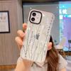 Funda de Teléfono Floral Lavanda Fresca y Femenina para iPhone 16 Marco Transparente de Color Contrastante Funda Protectora Apple 18Pm
