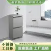Gabinete de Corte de Cabello de Acero Inoxidable para Peluquería, Estante de Almacenamiento para Peluquería, Carrito Gabinete Pequeño, Gabinete Simple para Herramientas de Barbería