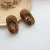 Zapatos de Piel de Invierno para Niños al por Mayor, Zapatos de Algodón Estilo Coreano para Niños y Niñas, Zapatos para Bebés y Niños Pequeños, Zapatos de Princesa con Suela Suave, Zapatos Cálidos