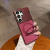 Compatible con Samsung S26 Ultra, funda de teléfono con soporte giratorio y textura de tela tecnológica, funda protectora anti-caídas de cobertura total para S25 Ultra