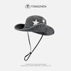 Chapéu de Montanhismo de Cowboy Ocidental Retro Europeu e Americano para Mulheres Primavera e Verão Viagem ao Ar Livre Protetor Solar Protetor Solar Chapéu de Pescador Maré