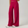 Pantalones de yoga de pierna ancha de tiro bajo transfronterizos para mujer, holgados, cepillados de pierna recta para deportes y fitness, pantalones largos para correr, adelgazantes de glúteo de melocotón