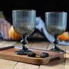 Copa de vino tinto de estilo europeo vintage con vidrieras, copa decorativa para boda, copa de vino, copa de champán, copa de vino con burbujas