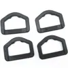 POM poliacetal Hebilla D Anillo medio plano 2.5CM Anillo cincha fija Hebilla D alta Accesorios para equipaje