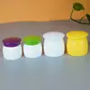 Pote com Creme de Cogumelo em Estoque 20g 30g Frasco Plástico para Amostra Cosmética Frasco Conveniente para Creme Removedor de Maquiagem