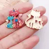 Impresión de Gota de Aceite Transfronteriza Lindo Gato Dibujo Animado Animal Colgante DIY Pulsera Collar Llavero Accesorios de Joyería