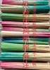 Tiras de Bambú de Colores Hechas a Mano Jardín de Infancia Manualidad DIY Tejido Tiras de Bambú Teñidas Abanico Tejido de Bambú Paquete de Materiales para Barco Tejido de Bambú Rodajas de Bambú