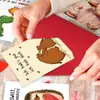 Tarjeta de felicitación de regalo de San Valentín cálido y dulce para parejas con temática alemana, Tarjeta de confesión simple y romántica escrita a mano