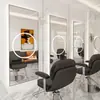 Espejo de barbería Espejo de salón de celebridad de Internet conjunto de gabinete de espejo espejo de pared de un solo lado para cortar el pelo espejo para permanente y tinte de salón