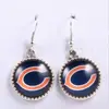 Aretes de Joyería de Equipo de Fútbol Americano NFL Cowboys Pirates Steelers 49Ers y Otros 32 Logotipos de Piedras Preciosas