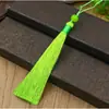 Borla de Marcador de Libros Tejida con Cuentas de Borla de Extremo Cerrado de 13 cm, Accesorio Tejido Hecho a Mano para Ropa Tradicional China, Accesorio Hanfu, Borla de Abanico