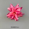 Cabeza de flor artificial flor de lirio diámetro 13cm flor artificial hecha a mano tocado pinza para el cabello accesorios de ropa corona