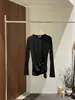 [Kaipu] Camiseta de Manga Larga Ajustada con Cuello Redondo y Plisados de Tencel Diseño Otoño Trece Estaciones para Mujer TB4166