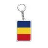 Llavero Acrílico Nuevo 2D Transfronterizo con Banderas Nacionales de Varios Países, Souvenir para Aficionados de la Copa del Mundo, Colgante Decorativo para Bolsos