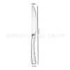Juego de Cuchillo, Tenedor y Cuchara de Acero Inoxidable 304 Transfronterizo, Vajilla Engrosada con Mango Cuadrado y Textura Martillada, Juego de Decoración para Hotel y Restaurante Occidental, Cuchillo para Bistec