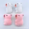 Pingente de Pelúcia Fofo em Formato de Coração Rosa Brinquedo de Pelúcia Desenho Animado Broche Chaveiro Pequeno Adorno Pendurado Boneca em Formato de Coração Decoração