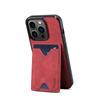 Soporte Retro de Cuero PU Esmerilado de Inserción en Línea para iPhone 12 13 Carcasa para Teléfono Móvil Apple 14 Pro Carcasa Protectora