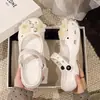 Zuecos con Patrón Lindos y Súper Adorables para Mujer, Nuevos Planos Antideslizantes 2026 Verano Estilo Chica Suave Sandalias de Playa