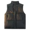Chaleco para Hombre Otoño/Invierno Nuevo 90% plumón de Pato Blanco Cuello Alto Chaleco Cálido para Exteriores Uso Casual