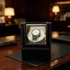Caja para reloj mecánico de cuerda automática, agitador de relojes a pilas enchufable, girador de relojes, caja de almacenamiento para reloj de pulsera de hombre