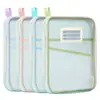 Bolsa de Arquivo Transparente de Malha Multi-Camadas A4 Espessa Específica por Matéria para Estudantes, Bolsa de Armazenamento de Grande Capacidade para Provas, Livros e Trabalhos