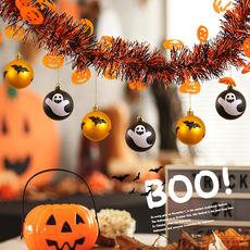 Decoraciones de Halloween Guirnalda de Oropel Adornos Colgantes Suministros para Fiesta Estrella de Cinco Puntas Calabaza Araña Papel Adornos Colgantes Accesorios de Halloween
