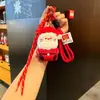 Colgante de Felpa Navideño Creativo Muñeco de Jengibre Caricatura Lindo Colgante para Llaves Decoración para Bolso Regalo de Navidad