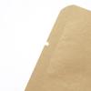 Bolsa de papel kraft con cierre de ocho lados, base plana, cierre vertical y cierre de cremallera, venta directa de fábrica