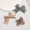 Accesorios para el Cabello Dulces de Lazo Estilo Bosque Nuevo Hechos a Mano DIY Lana a Cuadros Multimaterial Accesorios para el Cabello Accesorios Venta al por Mayor