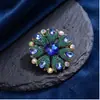 Broches Europeus e Americanos de Alto Padrão Transfronteiriços, Broches Vintage de Vidro de Cristal, Acessórios de Vestuário Modernos e Simples, Broches de Estrela do Mar