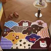 Felpudo de entrada, alfombrilla de pie para interior de fácil cuidado, bucle, resistente a las manchas, no lavable, antideslizante, alfombra para recibidor para uso doméstico