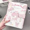 Álbum de Tarjetas de Almacenamiento con Carcasa de Cuero Suave Rilakkuma Álbum de Almacenamiento de Tarjetas Polaroid para Ver Estrellas Estilo Hogareño con Lunares Gatito Lindo Álbum de Fotos