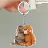 Nuevo producto transfronterizo Peluche Protect Punch heMonkey orangután colgante acrílico