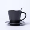 Taza de Cerámica Creativa Taza Taza de Agua Porcelana Fina Moda Simple Taza de Café Juego de Platillo con Cuchara