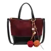 Bolso Versátil de Moda para Mujer 2025 Nuevo de Moda Retro Bloque de Color Gamuza Bolso de Hombro Bolso de Mano de Alta Gama Bolso Cruzado