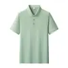 Camisa tipo polo de trabajo personalizada para mujeres y hombres, ropa corporativa de verano de manga corta con estampado de logotipo, color liso, camiseta transpirable y agradable para la piel