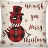 Capas de Almofada de Natal Mais Vendidas da Amazon (Rena e Boneco de Neve), Capas de Almofada para Sofá de Escritório e Capas de Colcha Suportam Personalização