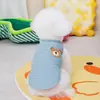 Ropa Nueva de Primavera y Verano para Gatos Mascotas, Ropa para Perros Pequeños, Suministros para Mascotas, Oso de Peluche Teddy Pomerania Bichón 24 Chaleco Oso Retorcido