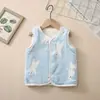 Nuevo chaleco de franela de otoño e invierno para niños y niñas, engrosado de doble capa, cálido, versátil para bebé, otoño e invierno